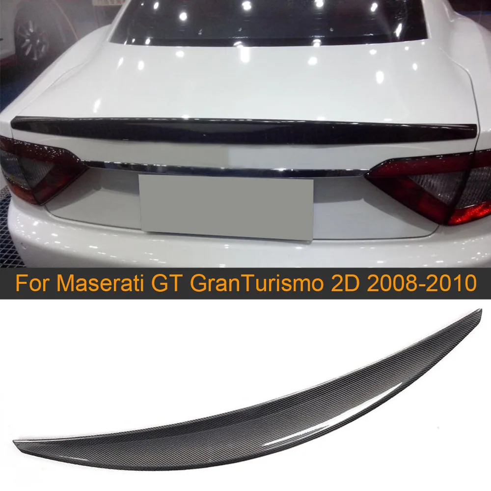 Becquet Arrière Fibre Carbone Pour Maserati GranTurismo Coupé 2008-2010 – Adhésif, Pas De Perçage – Effet Sportif Et Aérodynamique