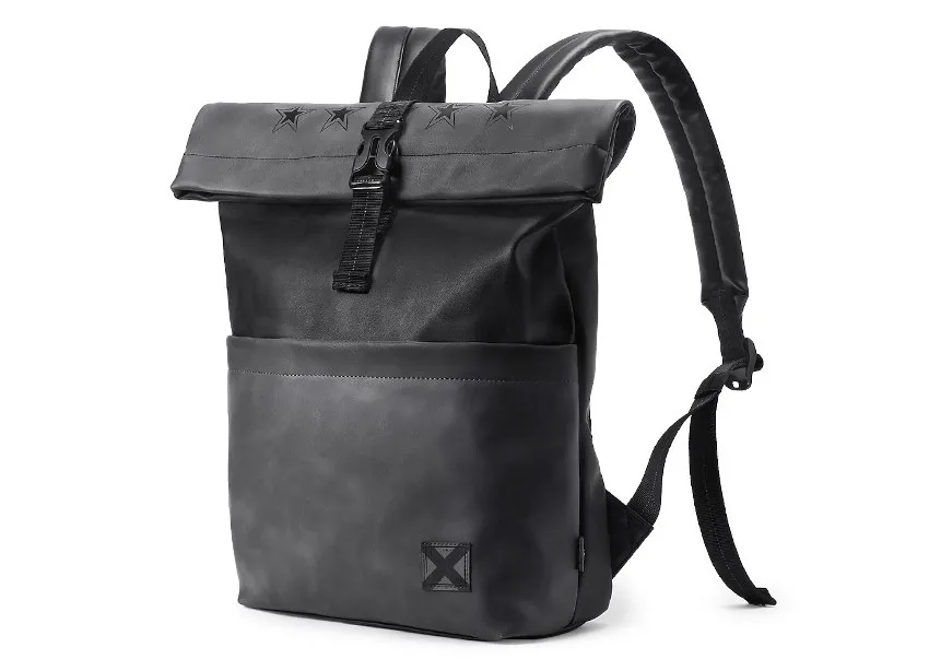 UIYI дизайн мужские рюкзаки ПВХ черный школьный ноутбук сумки для отдыха подростка бизнес мужской рюкзак для путешествий 190019