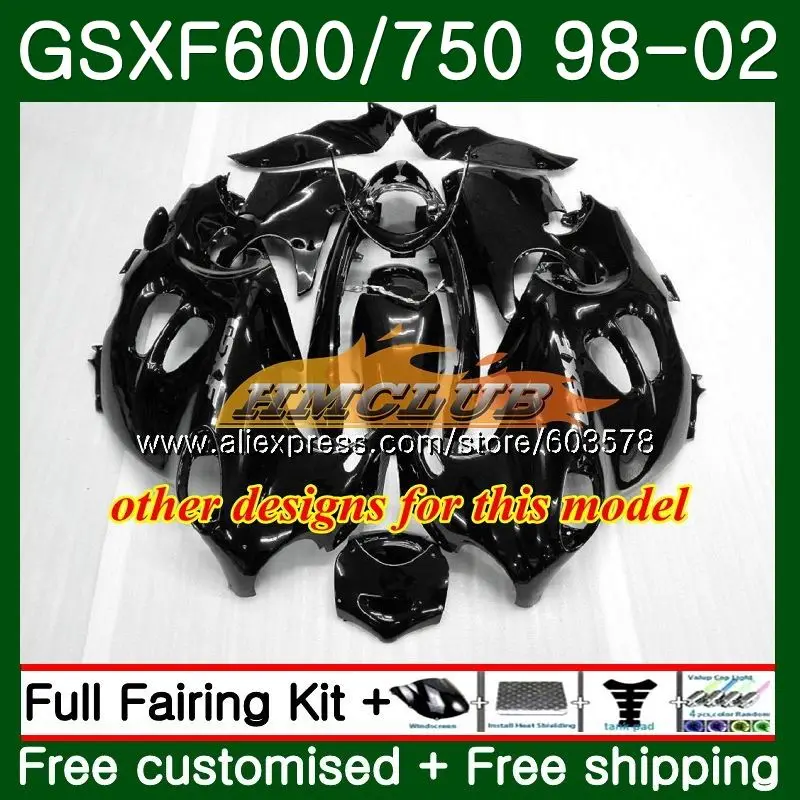Корпус для Suzuki Katana GSXF 600 750 GSXF600 98 99 00 01 02 Красный Пламя 2CL. 124 GSX600F GSXF750 1998 1999 2000 2001 2002 обтекатель
