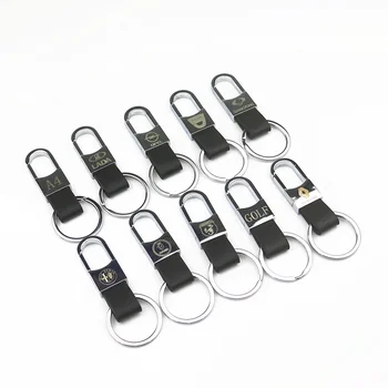 

3D car Metal Emblem Car Key Ring For Mitsubishi Asx Lancer 10 9 Outlander 2013 Pajero Sport L200 Expo Eclipse AUDI BENZ BMW VW