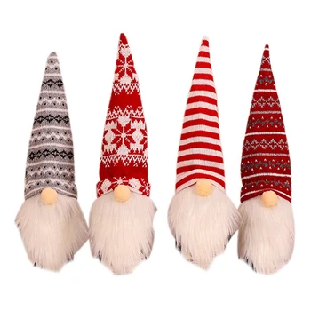 

4Pcs Christmas Wine Bottle Dust Cover Bag Dinner Table Decor Christmas Decorations for Home 39 X 12 cm