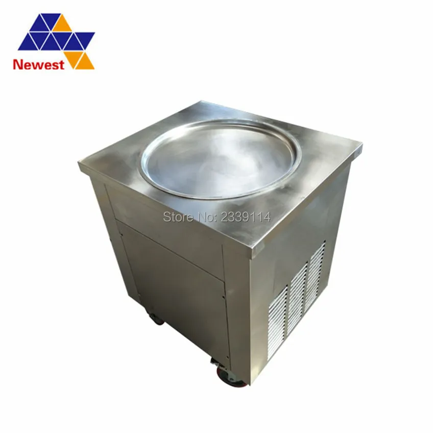 Ice Fry machine Roll Ice cream machine Roll Ice machine 50cm Intelligent temperature Square pan fried ice maker