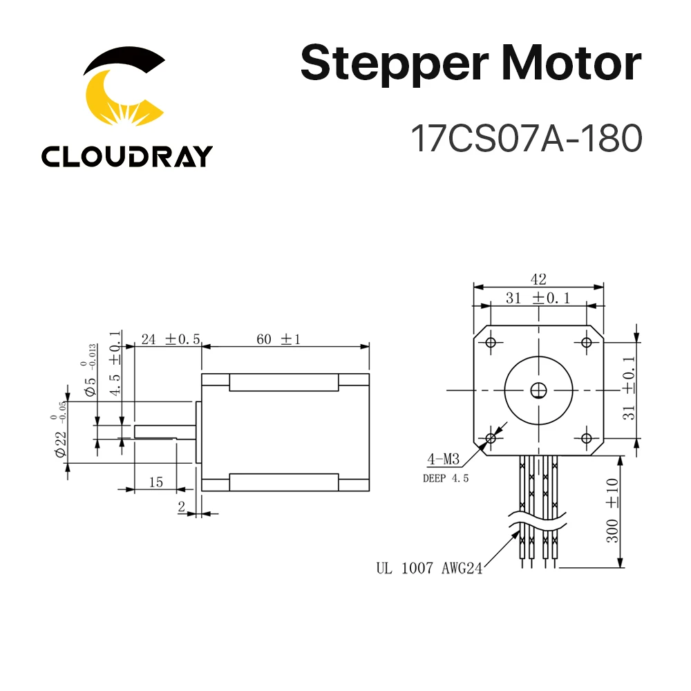 2 Phase Nema17 Stepper Motor 42mm 71Ncm 1.8A 4-lead Cable For 3D printer CNC Engraving Milling Machine