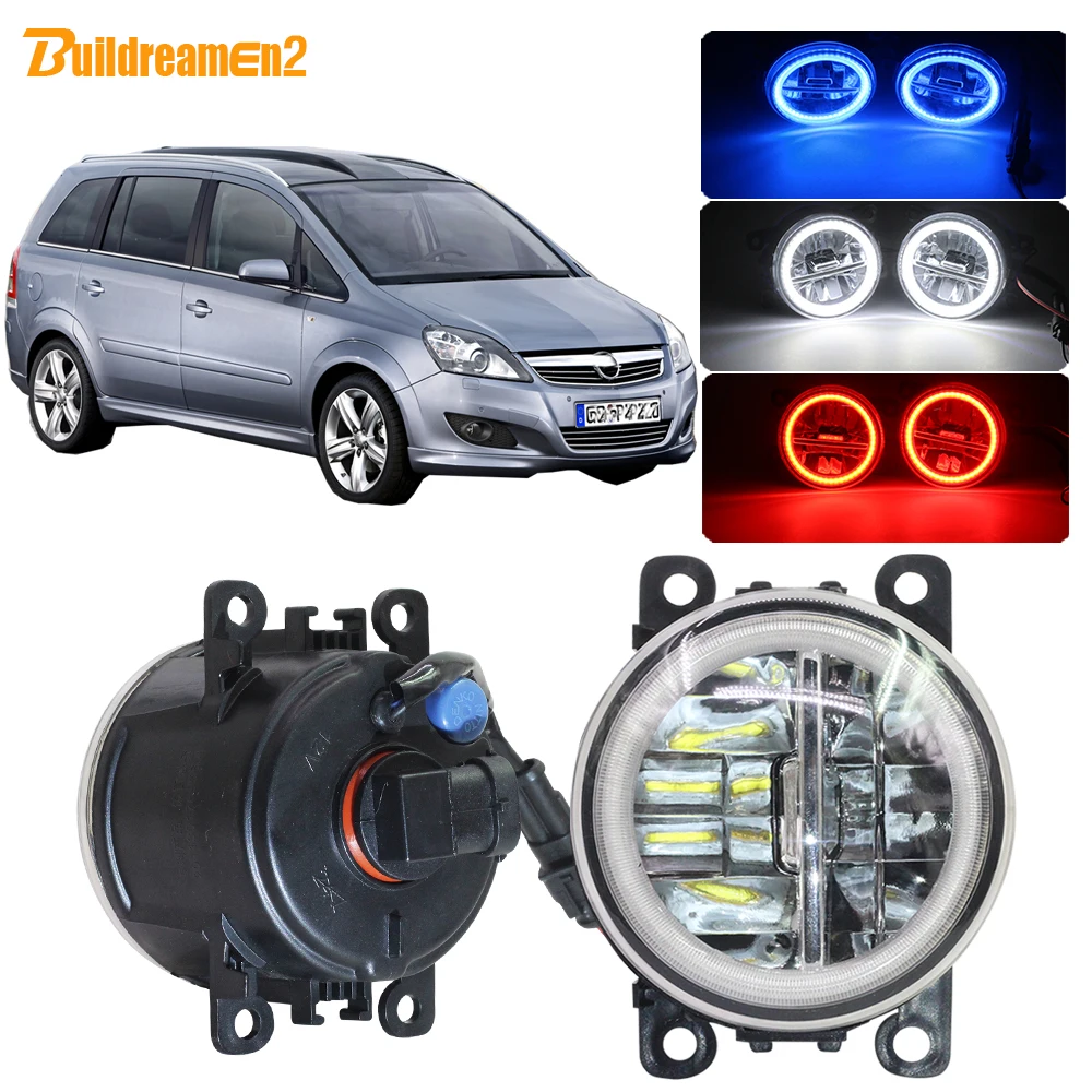 Buildreamen2 Car H11 4000LM LED Bulb Fog Light Assembly Angel Eye