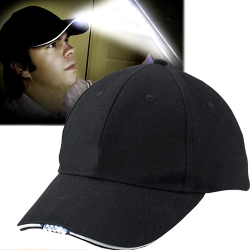 

Fashion Baseball Hat Unisex Led 5 Cap Lighted Luminous Hat Fishing Adult Halloween Hunting Outdoor