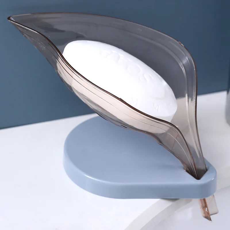 

Creative Leaf Soap Box Creation Free Perforated Soap Shelf Soap Box Drain Toilet Drain Soap Rack