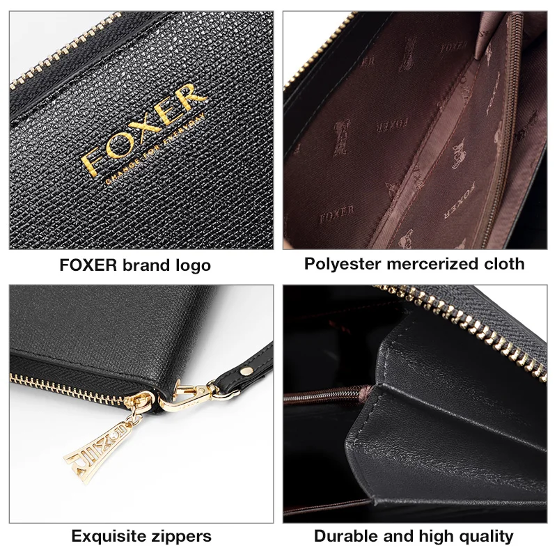 FOXER Karly Money Purse Split Leather for Women