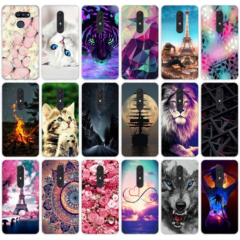 Мягкий силиконовый чехол из ТПУ для Alcatel 3 2019 5053Y 5053D 5053K мультяшный задней панели