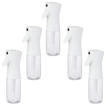 

Mini Sprayers (5 Pack) - 150ML Clear Fine Mist Sprayers for Curly Hair, Hairstyling, Plants Refillable Fine Mist Bottle