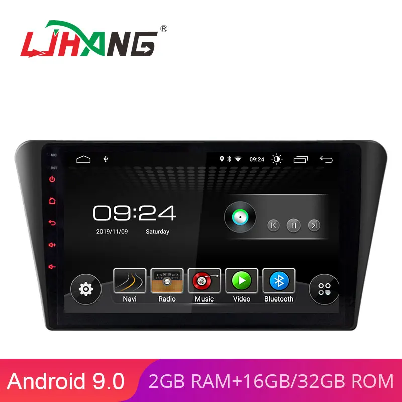 LJHANG 10 1 дюймов Android 9 0 Автомобильный DVD плеер для PEUGEOT 408 2014 2015 2016 WIFI Мультимедиа GPS Navi
