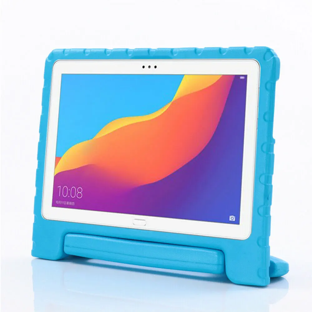 Детский противоударный чехол для huawei Mediapad T5 10 AGS2-W09/L09/L03/W19 10," чехол для планшета ручной нетоксичный EVA чехол для всего тела - Цвет: Blue