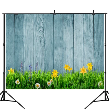 

Lyavshi Vinyl photography background spring flowers Backdrop Wooden Board Background for photo Studio home decoration