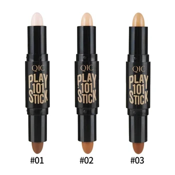 

1PC Natrual Face Foundation Concealer Highlight Double-ended 2 In1 Bronzer Contour Stick 3D Face Professional Concealer TSLM2