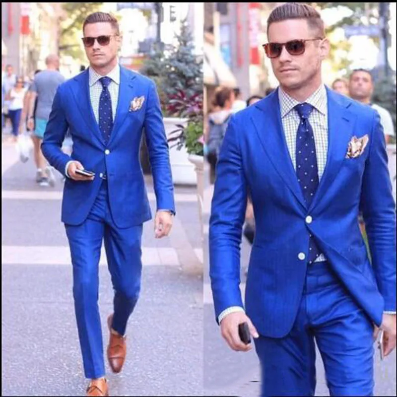 royal blue business attire