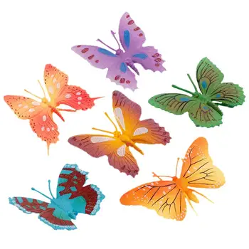 

6pcs Artificial Butterfly Model Toy Figurines Insect Evolution Model Educational Supplies Simulation Ornaments