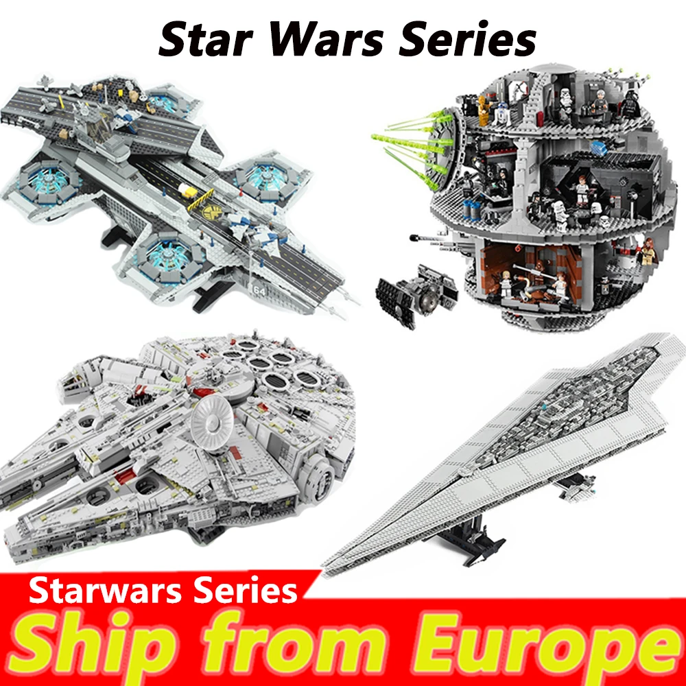 

05132 05028 millenium Star Plan figure USC Death Starwars falcon Building Blocks bricks 10188 75192 75105 10236 Christmas gift