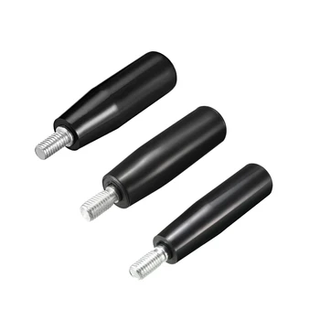

uxcell 1/2/3/4/5/8pcs Revolving Handwheel Machine Handle M6/8/10/12 Male Threaded Stem for Milling Machine Steel