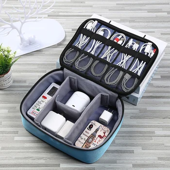 

Multifunctional Digital Storage Bag USB Data Cable Headset Line Pen Mobile Power Storage Bag Portable Travel Bag
