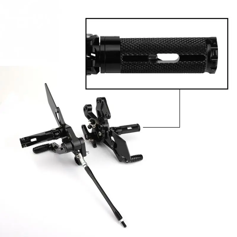 1 пара Прочный ЧПУ алюминиевый мотоцикл Rearset подножка подножки для Kawasaki Z1000 аксессуары для двигателя Новинка