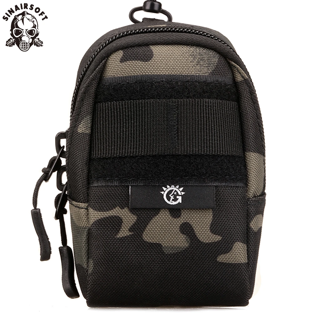 

SINAIRSOFT Men Nylon Molle Tactical Military Army Bag Waist Bag Wear-resistant Pouch Travel Mobile Phone Accessories Sports Bag