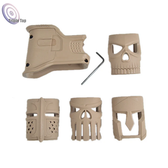 AEG Tactical Gel Ball Gun Mask Type Mag Well Grip Toy Gun Accessories For Airsoft M4 AR15 Gun Grip Outdoor Shooter Sports 3