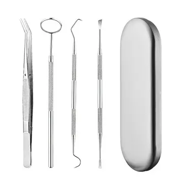 

Dentist Tools Oral Care Tool Set Stainless Steel Appliances Calculus Remover Tooth Cleaning Tools