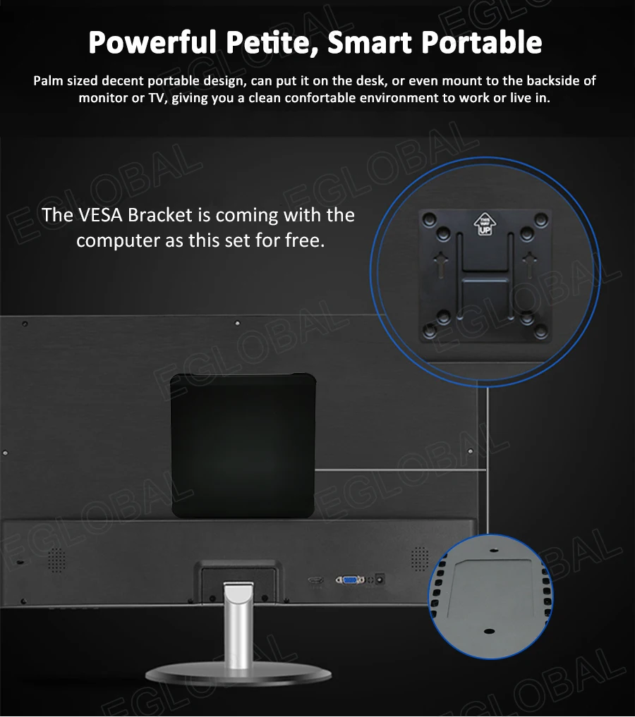 Новый мини ПК Windows 10 Intel i7 10510U I5 10210U 2 * DDR4 M.2 Nuc ультра компактный Barebone компьютер Type C