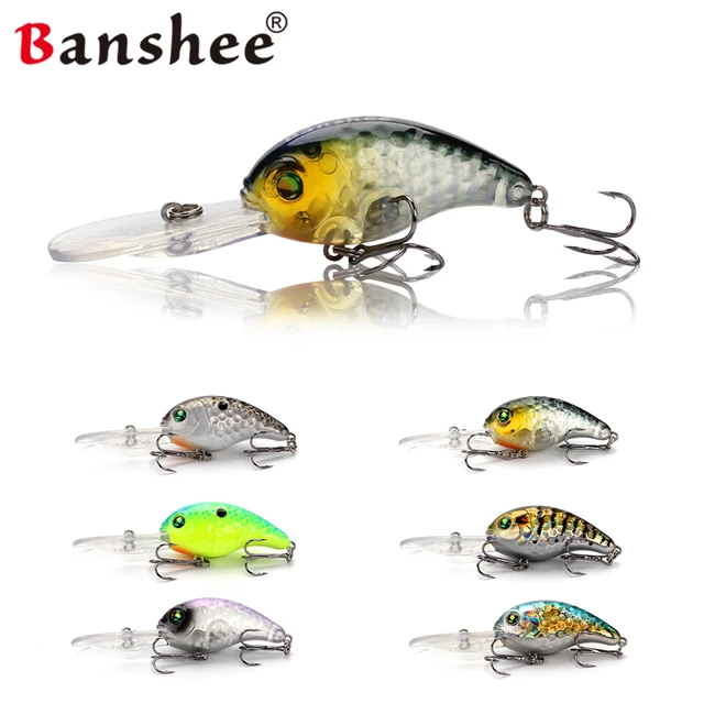 Banshee 50mm 10g Crankbaits Fishing Lures Trolling Artificial Bait Hard  Wobblers For Pike and Perch Bass