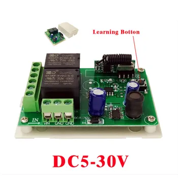 

433Mhz DC 6V 12V 24V Universal Wireless Remote Control Switch 2 CH RF Relay Receiver Module DC5-30V For Smart Home
