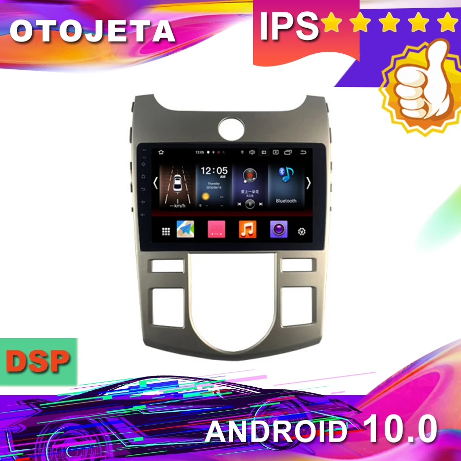 

New Arrival 9inch Android 10.0 Car GPS for KIA Forte AT 2008-2012 Car Radio car Multimedia tape recorder bluetooth navigation