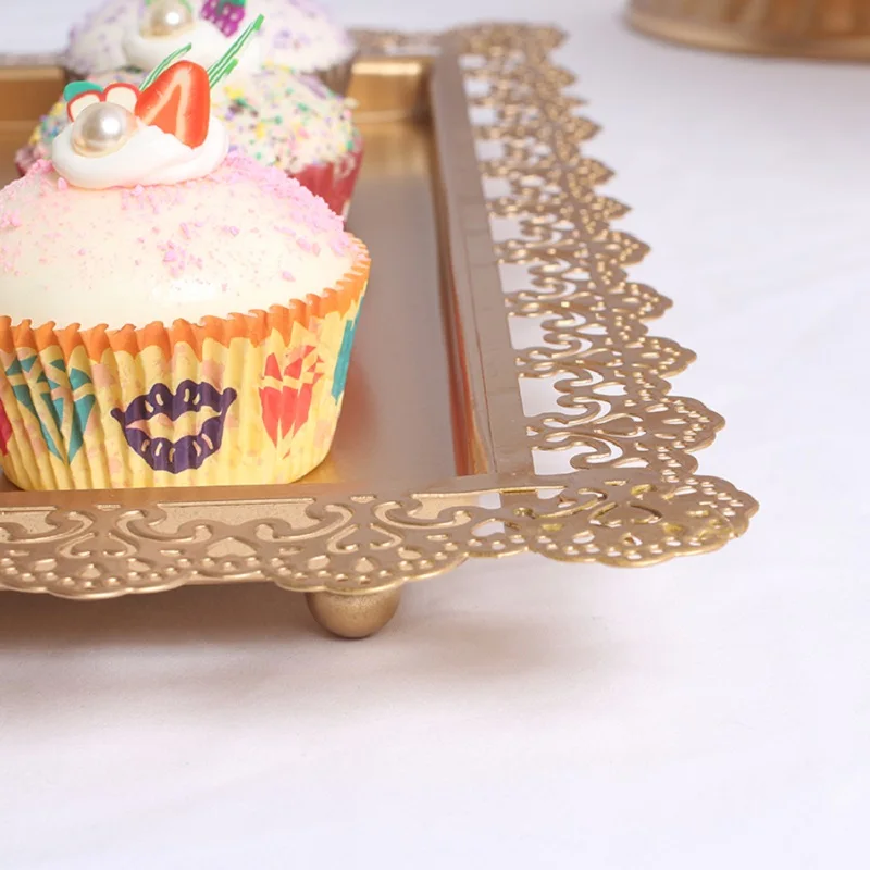 Свадебные десерт лоток торт стенд кекс Пан вечерние поставки 7 шт./компл. белое нарядное кружевное платье для маленьких девочек; подходит для отделки блюдо для торта