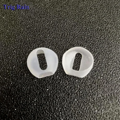 Transparent 2 шт./пара амбушюры для Airpods Беспроводной Bluetooth для iphone 7 7plus наушники силиконовые вкладыши Шапки наушники чехол подушечки вкладышей - Цвет: Transparent
