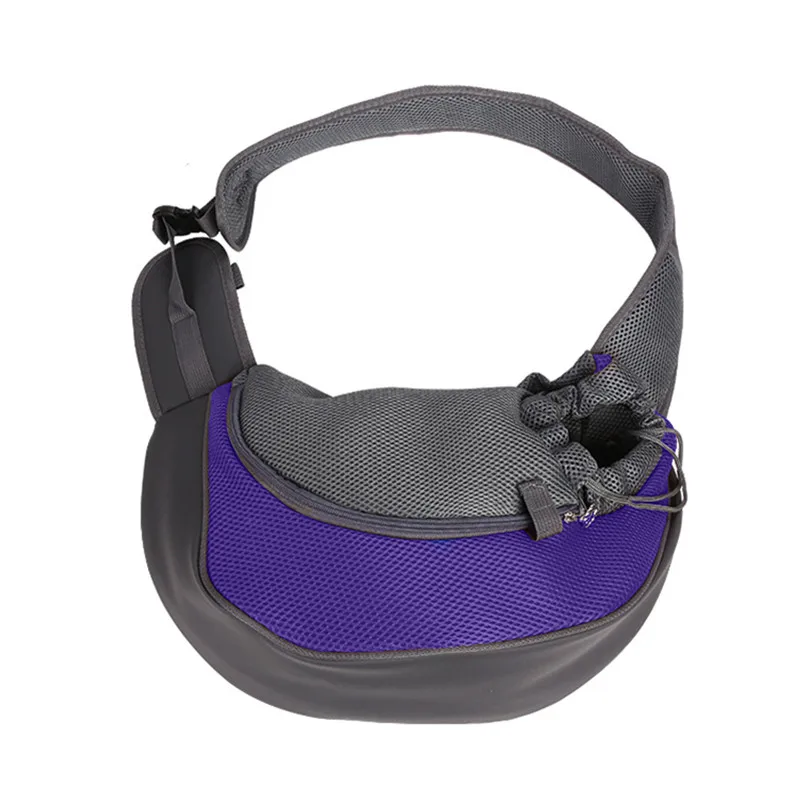 Переноска для собак и кошек сумка на плечо Передняя Удобная дорожная сумка на одно плечо сумка принадлежности для домашних животных для путешествий на открытом воздухе - Цвет: Purple