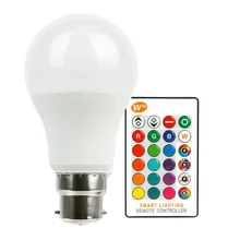 Лампочки RGB 5W B22 Дистанционное управление освещением для освещения белый затемнения