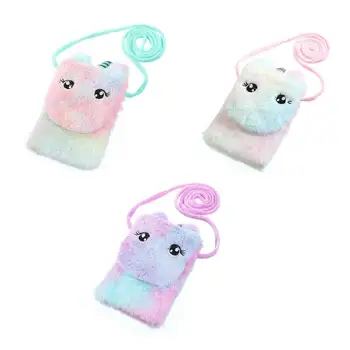 

Women Cartoon Cute Shoulder Bag Plush Mini Wallet Satchel Crossbody Handbag