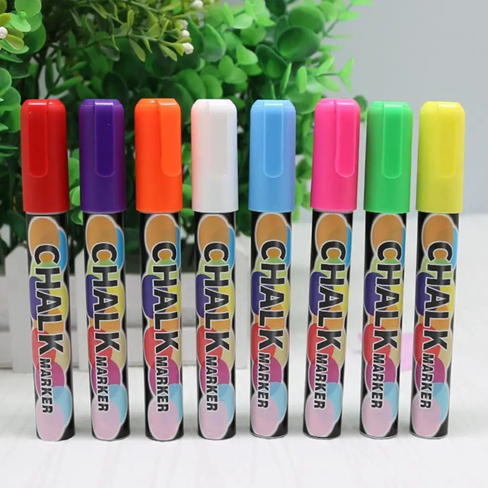 

1Pcs 8 Colors Colorful Dual Nib Liquid Chalk Highlighter Fluorescent Neon Marker Pen For School Art Painting