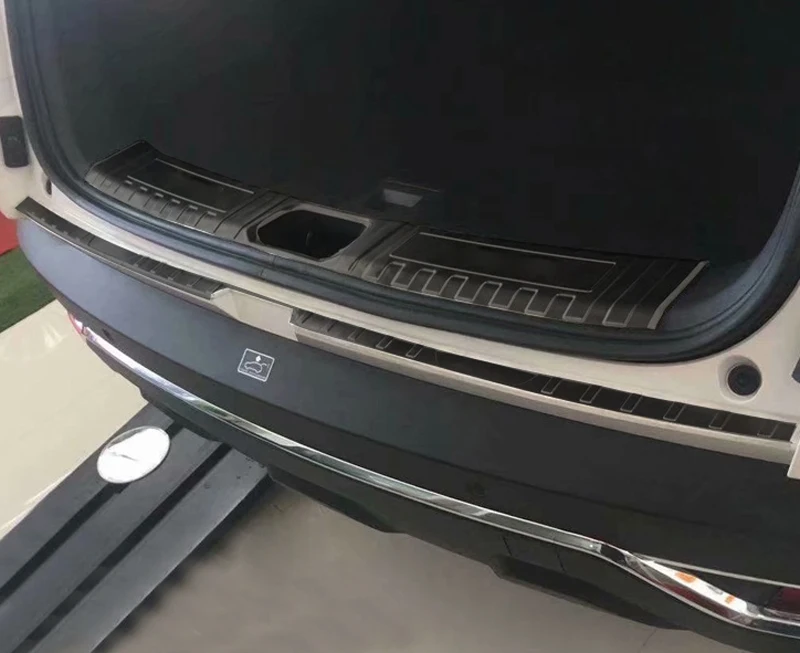 Черная защитная пластина для багажника dongfeng AEOLUS AX7 2019 декоративная защита из