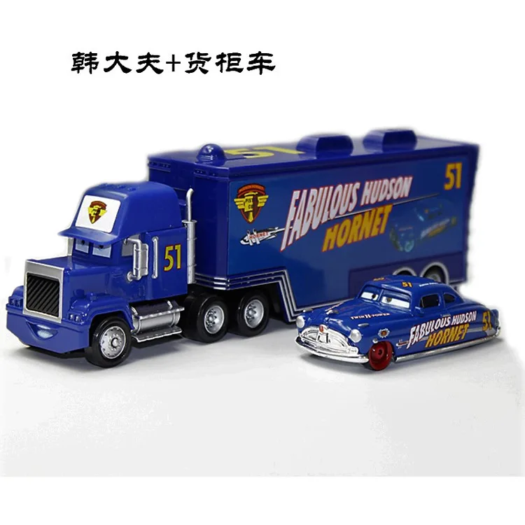 F Такара TOMY автомобиль общая мобилизация № 39 и № 51 голубое небо доктор контейнеровоз сплав модель автомобиля детская игрушка автомобиль 1:55 - Цвет: F