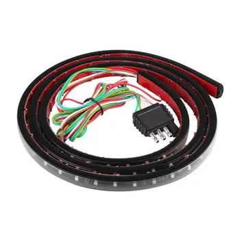 

60" Truck LED Strip Light Bar Triple Row 5-Function With Reverse Brake Turn Signal Light For Jeep Pickup SUV