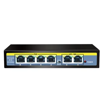 

POE switch 48V with 6 100Mbps Ports IEEE 802.3 af/at ethernet switch Suitable for IP camera/Wireless AP/POE camera