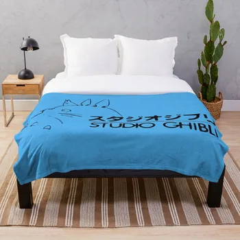 

Studio Ghibli Logo Throw Blanket Soft Sherpa Blanket Bed Sheet Single Knee Blanket Office Nap Blanket