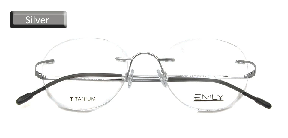 Без оправы титановая оправа для очков для женщин и мужчин сверхлегкие круглые очки по рецепту женские бескаркасные оправы и очки для близорукости