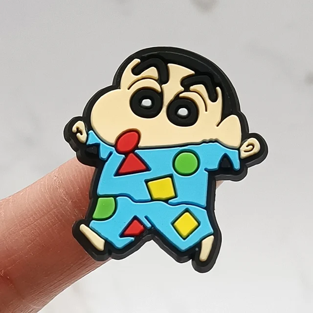 Novelty Design Cartoon With You PVC Shoe Charm Accessories Funny Diy Shoe Buckle Decor Fit Pins Croc Charms JIBZ Kid Party Gift A