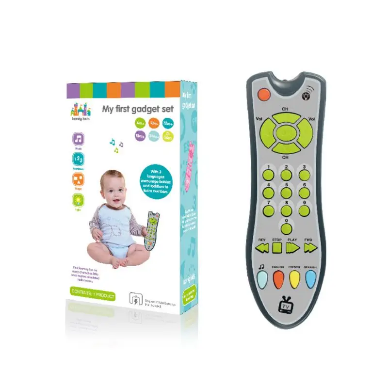 

Baby Music TV Mobile Phone Remote Control Electric Numbers Learning Educational Kids Toy Gift