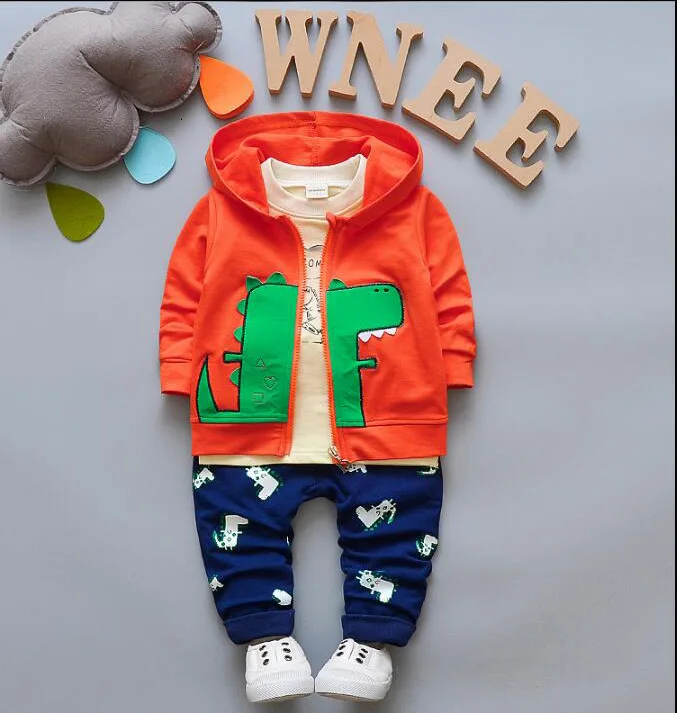 Для малышей, для мальчиков, bibicola Костюмы комплект Демисезонный детская одежда с длинными рукавами свитера для детей повседневный комплект одежды 2 шт. Костюмы - Цвет: picturecolor