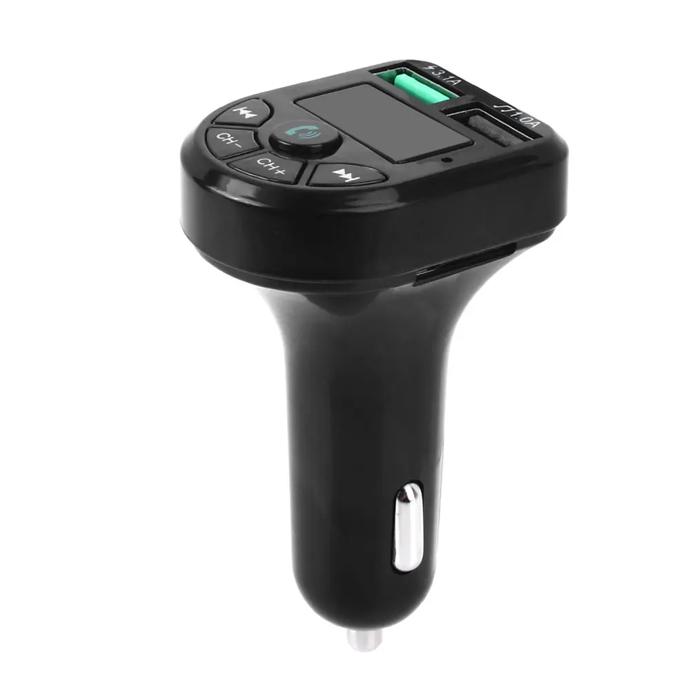 Портативный Bluetooth 5,0 приемник Автомобильное зарядное устройство FM MP3 автомобильный микрофон Громкая связь Bluetooth аудио приемник