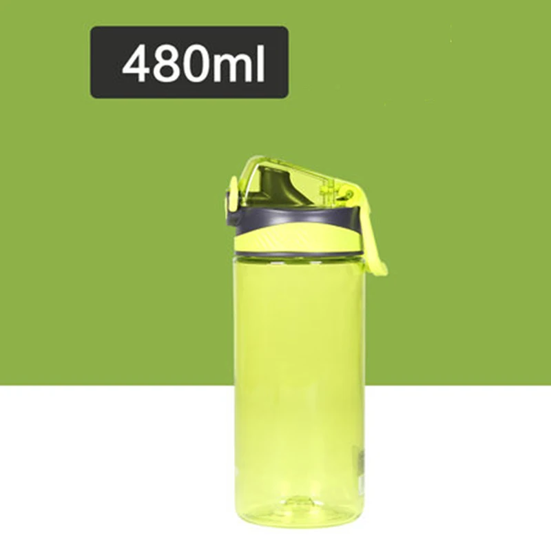 480ML Green Unibird 480 мл 620 мл пластиковая Спортивная бутылка для воды портативная протеиновая шейкер My Drink Bottle BPA бесплатно для кемпинга туризма бега - Цвет: 480ML Green