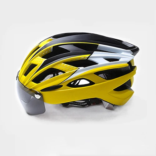 Сверхлегкий MTB шлем велосипедный шлем с Goggle велосипед Горный шоссейный шлем велосипедный гоночный цельный плесень запасные части велосипеды - Цвет: COLOR 5