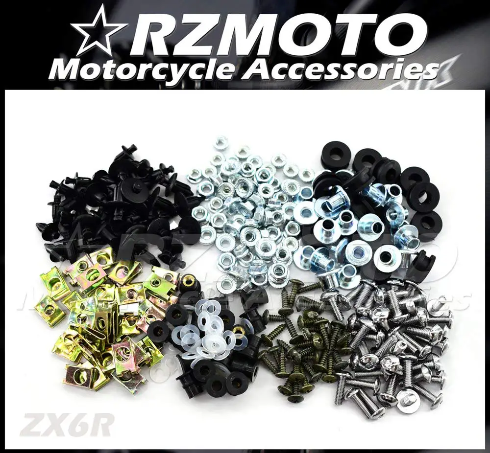 Screw Bolts Nut Clips Universal Fairings bodywork Screws For KLX300 KLX400 KLX450 KMX125 ER4N ER5 ER6N | Автомобили и мотоциклы