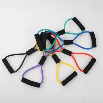 

1PC Fitness Assist Strap Chest Developer Resistance Band 8 Shape Puller for Sporter Woman(Random color)